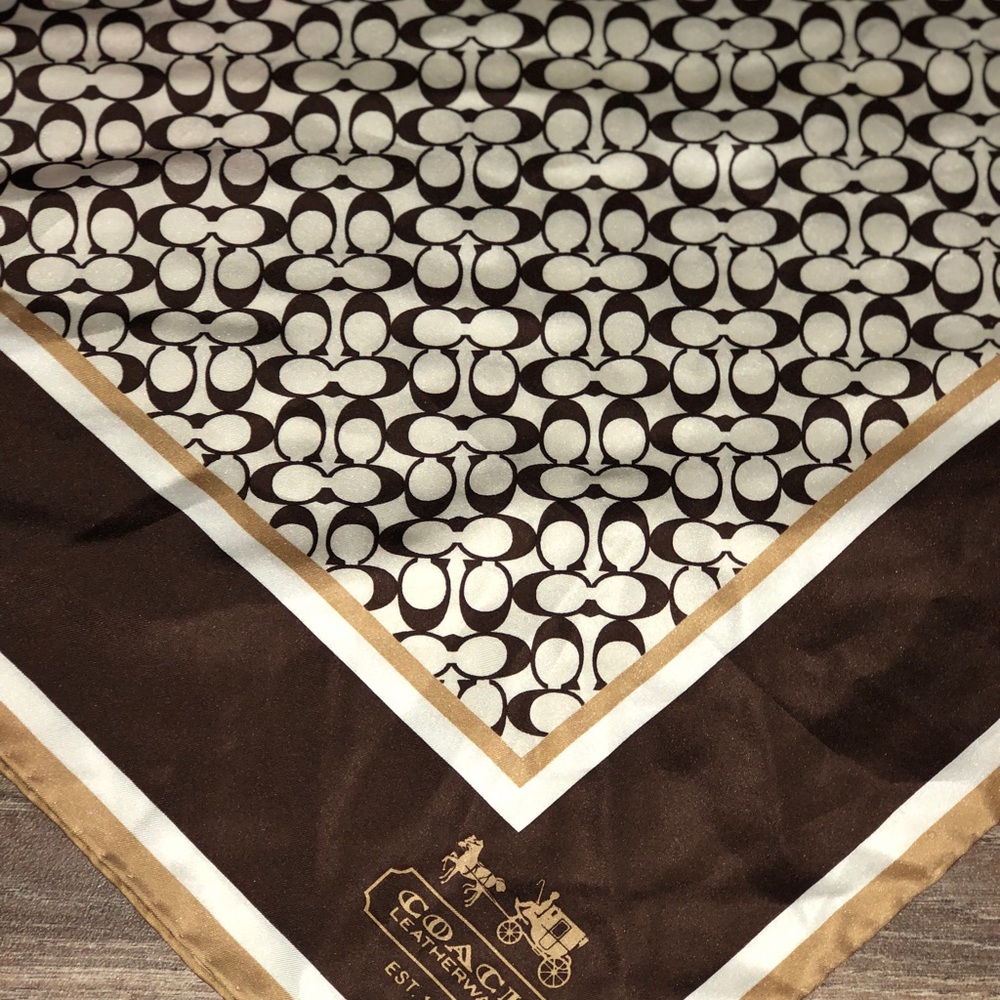 Coach silk scarf- SOLD